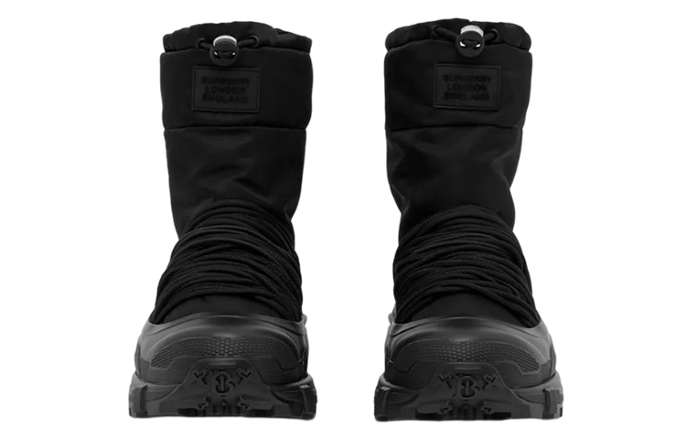 Burberry Nylon Fashion Ankle Boots 'Black' 圖 4