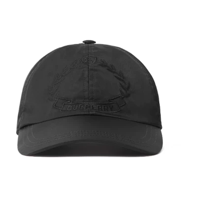 Burberry Oak Leaf Crest Nylon Cap Black 80717501
