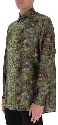 Burberry Kemeja Lengan Panjang Cetak Sisik Ikan Hijau Zaitun 45676261 Details for Burberry Kemeja Lengan Panjang Cetak Sisik Ikan Hijau Zaitun 45676261