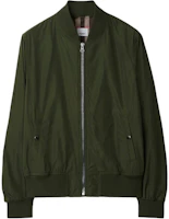 Burberry Olive Green Long-Sleeve Snap-Button Jacket with Side Pockets 80937791 Burberry Olive Green Long-Sleeve Snap-Button Jacket with Side Pockets 80937791