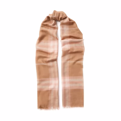 Burberry Orange Checkered Fashion Warm Knit Scarf Unisex. 8015811