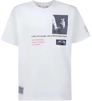 Burberry Oversized Montage 白色寬鬆版T恤 8024733 Buy Burberry Oversized Montage 白色寬鬆版T恤 8024733