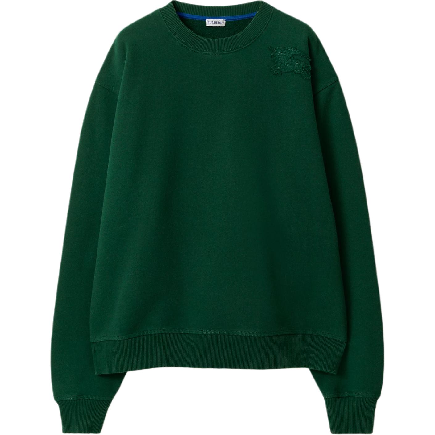 Burberry Oversized Solid Color Crewneck Sweatshirt Green 80849431 圖 2