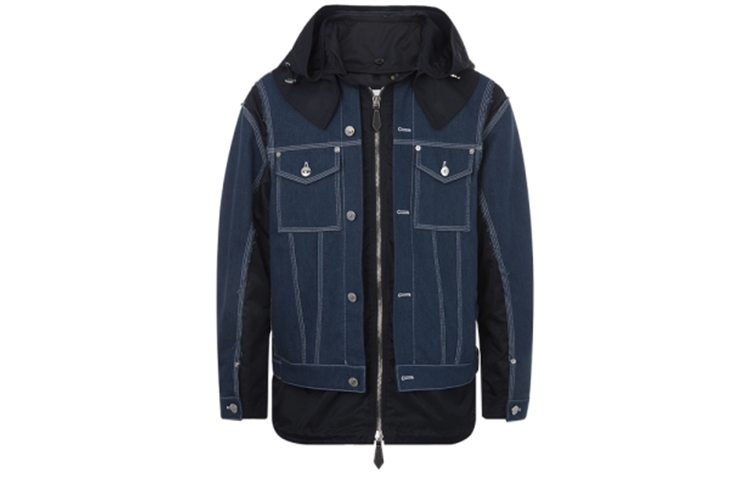 Burberry Patchwork Design Zip-Up Hoodie Jacket Multi-Color 8038606-A1222