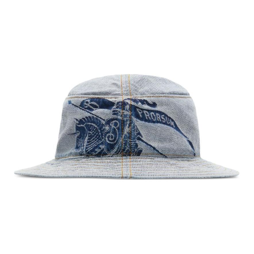 Burberry Pattern Design Cotton Bucket Hat Blue -  Fashion Accessory 8085751