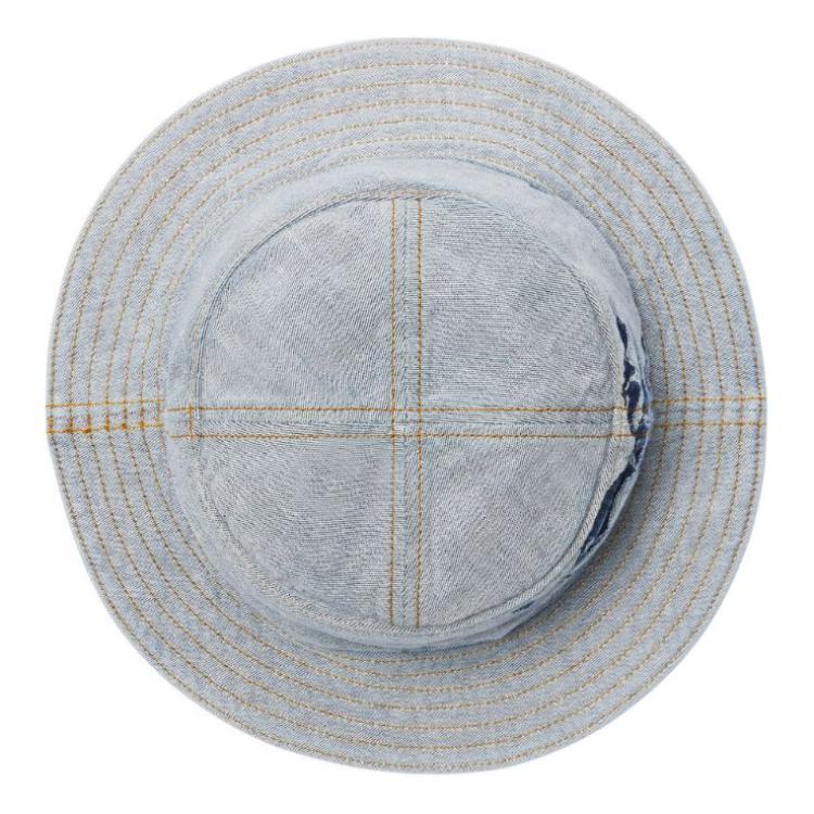 Shop Burberry Pattern Design Cotton Bucket Hat Blue -  Fashion Accessory 8085751