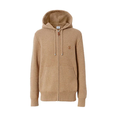 Burberry Patterned Cashmere-Blend Hooded Jacket for Men in Light Coffee 80233321