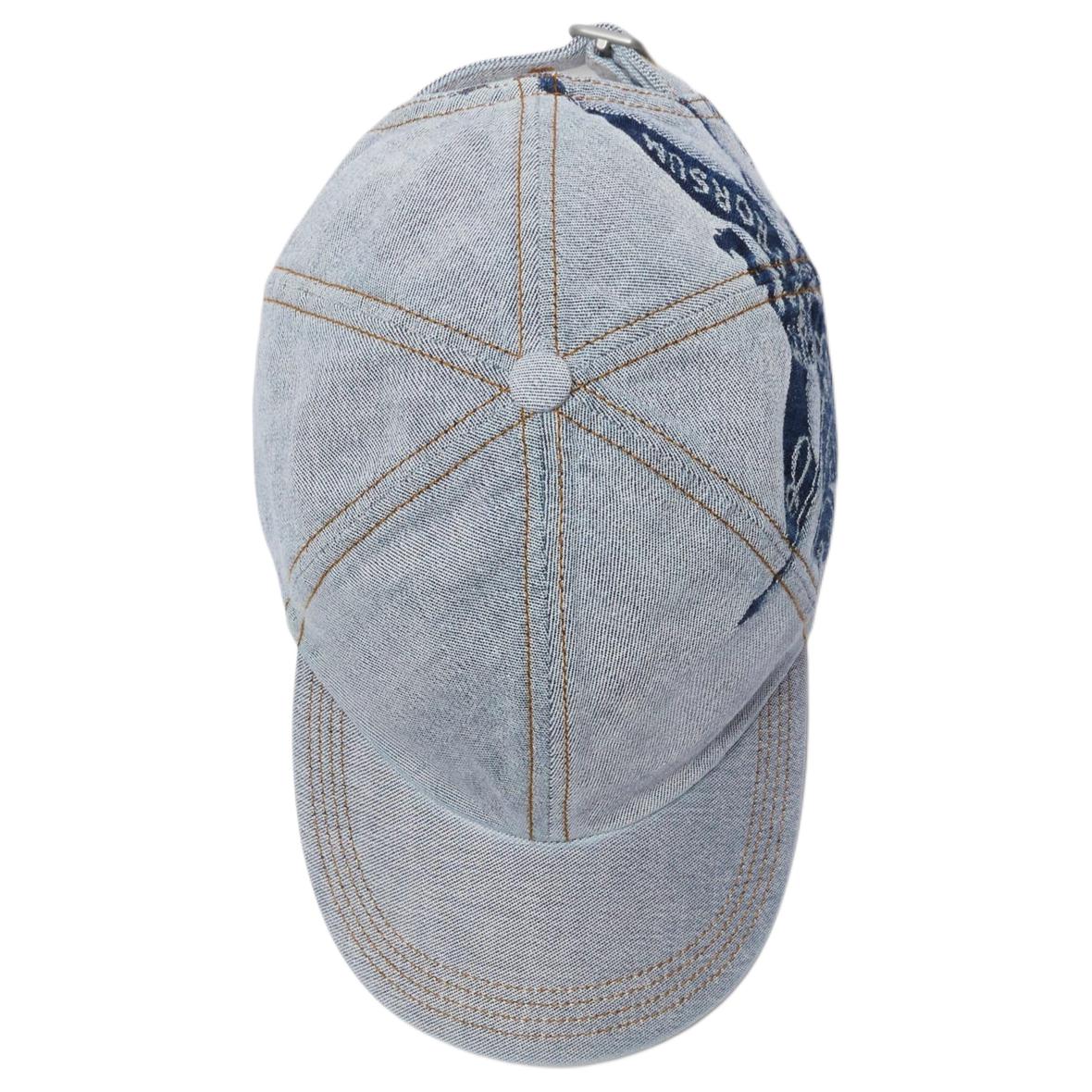 Lookbook Burberry Patterned Cotton Baseball Cap Unisex Couple Style Blue. 80857491