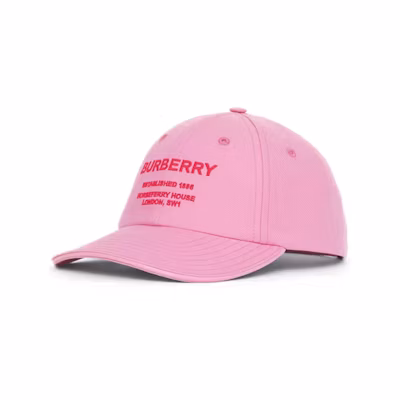 Burberry Patterned Twill Cotton Baseball Cap Unisex Couple Design. 80487251