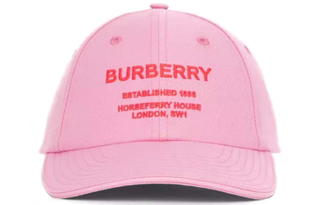 Lookbook Topi Baseball Burberry Pola Twill Katun Unisex Desain Pasangan. 80487251