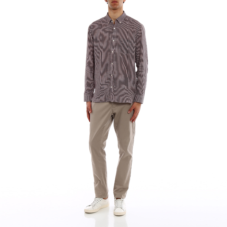 Burberry Pink Check Pattern Long Sleeve Button-Up Shirt 40700191 圖 5