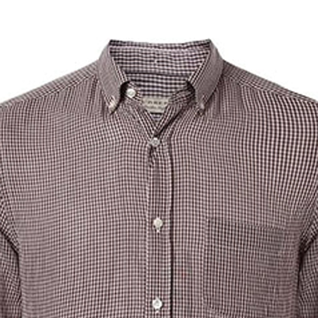 Burberry Pink Check Pattern Long Sleeve Button-Up Shirt 40700191 圖 8