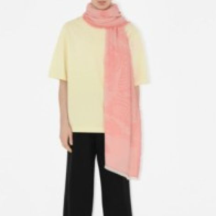 Purchase Burberry 粉色字母Logo羊毛圍巾 情侶款 中性設計 80848911