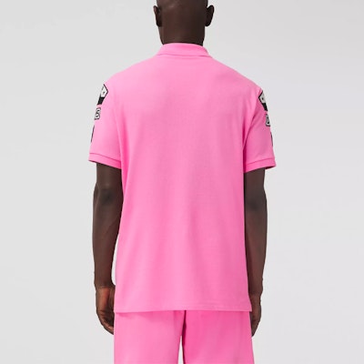 Burberry Pink Pattern Print Loose-Fit Short-Sleeve Polo Shirt. 80413001 Purchase Burberry Pink Pattern Print Loose-Fit Short-Sleeve Polo Shirt. 80413001