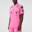 Details for Burberry Pink Pattern Print Loose-Fit Short-Sleeve Polo Shirt. 80413001