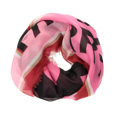 Burberry Pink Printed Silk Scarf Unisex Couples Design. 80718291