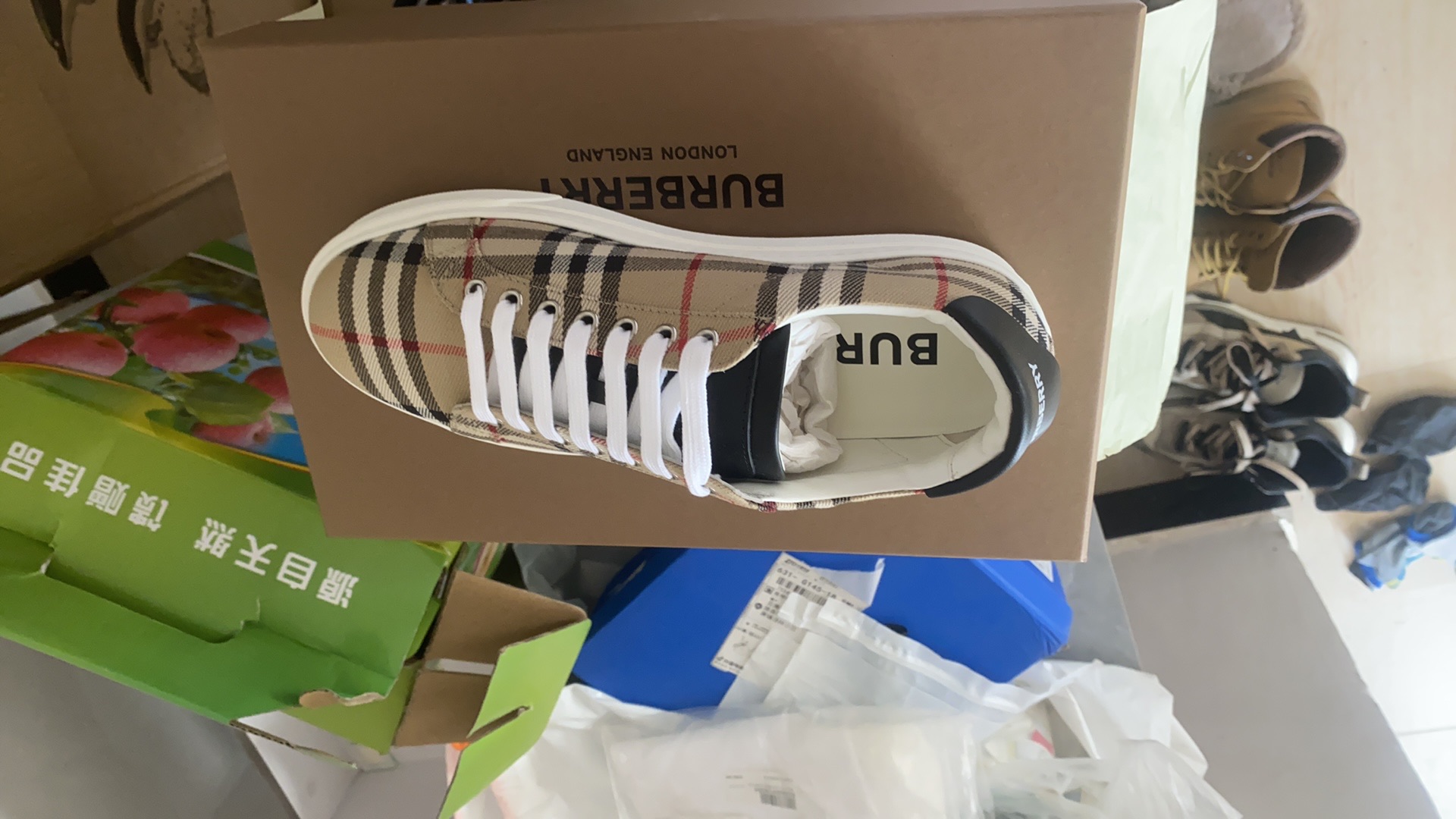 Burberry Plaid Casual Shoes 'Brown' 8038185