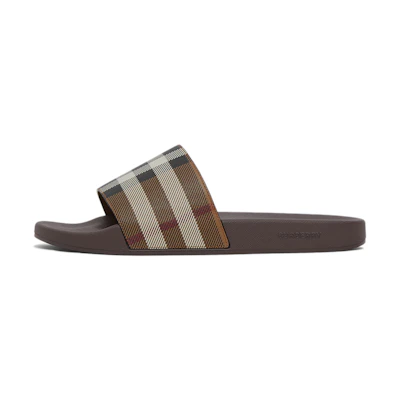 Burberry Plaid Print Slippers 'Brown'