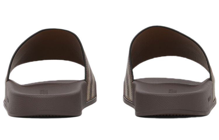 Purchase Selipar Cetakan Kotak Burberry 'Coklat' 80481951