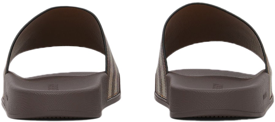 Selipar Cetakan Kotak Burberry 'Coklat' 80481951 Purchase Selipar Cetakan Kotak Burberry 'Coklat' 80481951