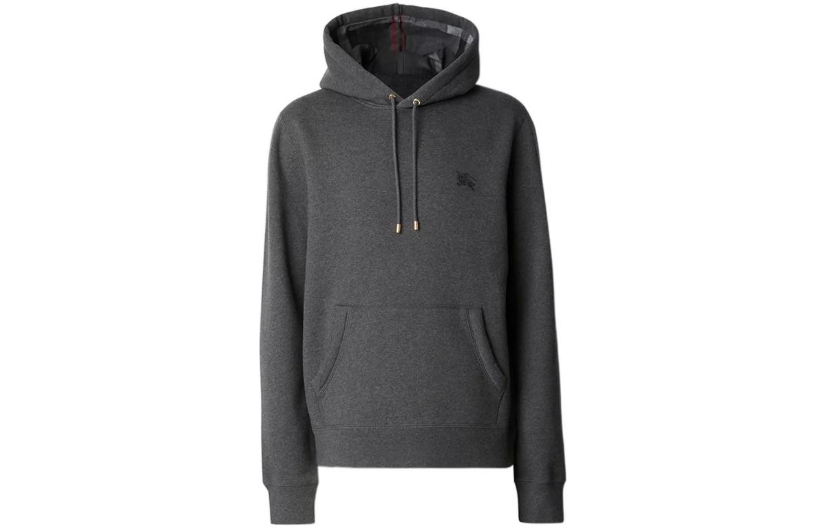 Order Burberry 經典馬術騎士標誌連帽衫 灰色。 80362831