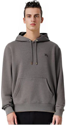 Burberry 經典馬術騎士標誌連帽衫 灰色。 80362831 Lookbook Burberry 經典馬術騎士標誌連帽衫 灰色。 80362831