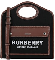 Burberry Pocket Shoulder Bag Black/Tan Burberry Pocket Shoulder Bag Black/Tan