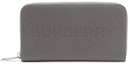 Buy バーバリー ポーター レザー フラップ コンチネンタル ロングウォレット グレー