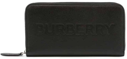 Burberry Porter Leather Flap Continental Long Wallet Black Burberry Porter Leather Flap Continental Long Wallet Black