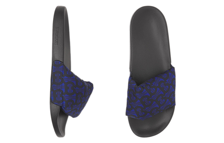 Shop 버버리 프린트 슬라이드 '딥 네이비' (Beobeolri Peurinteu Seullaendeu 'Dib Neibi') 80485851