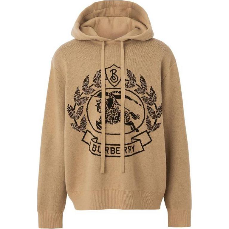 Burberry Printed Hoodie Brown Long-Sleeve Pullovers 8064129