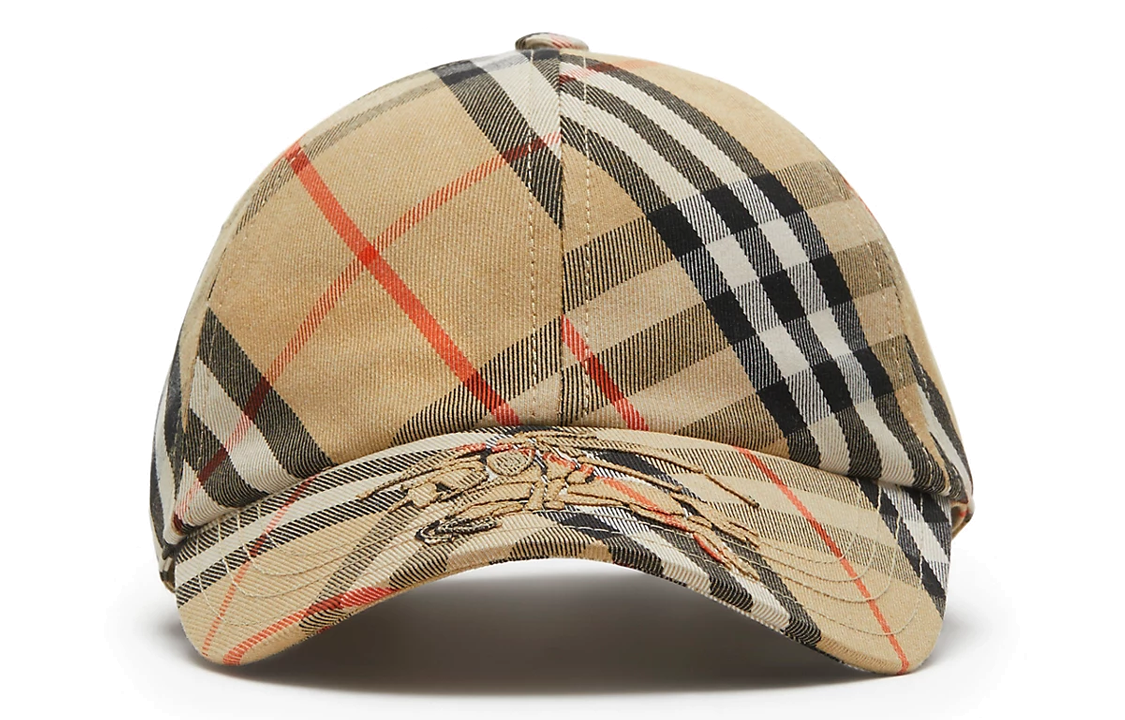 Burberry Printed Polyester Cotton Brown Cap Unisex Couple Style. 80857231