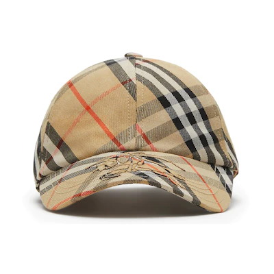 Burberry Printed Polyester Cotton Brown Cap Unisex Couple Style. 80857231