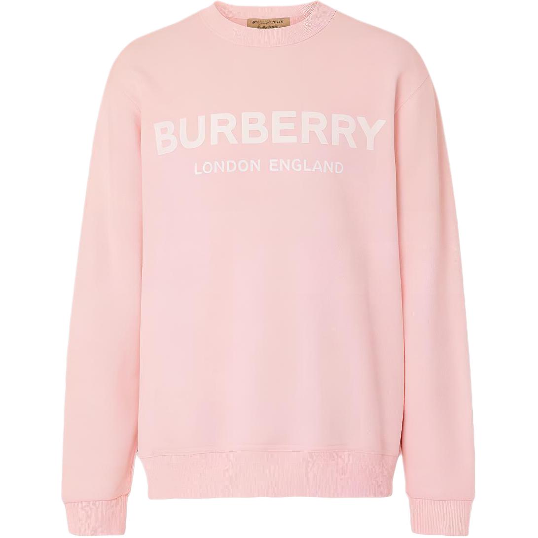 Burberry Printed Pullover Long-Sleeve Sweatshirt Mens Pink 80095071