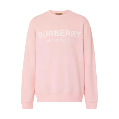 Burberry Printed Pullover Long-Sleeve Sweatshirt Mens Pink 80095071