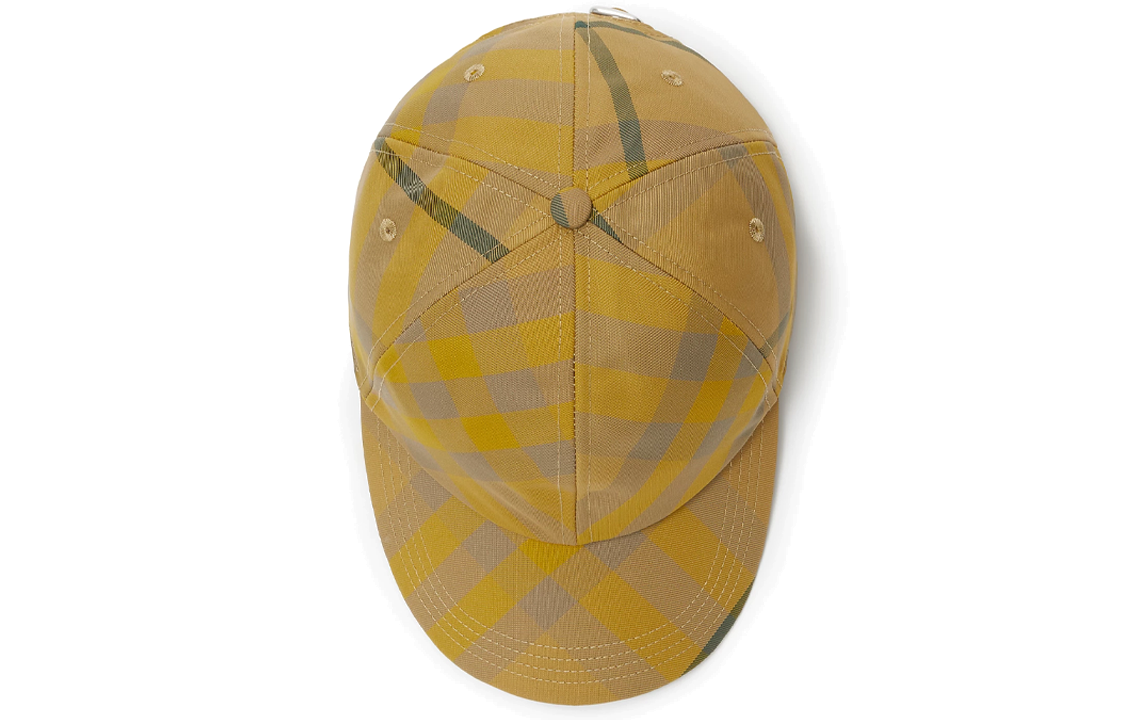 Shop Burberry Printed Striped Cap Polyester Cotton Brown for Men. 80826711