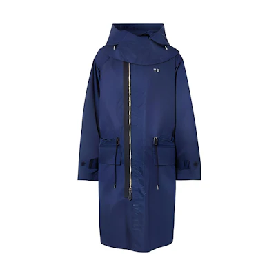 Burberry Purple ECONYL® Parka with Detachable Hood and Logo Design. 80385851