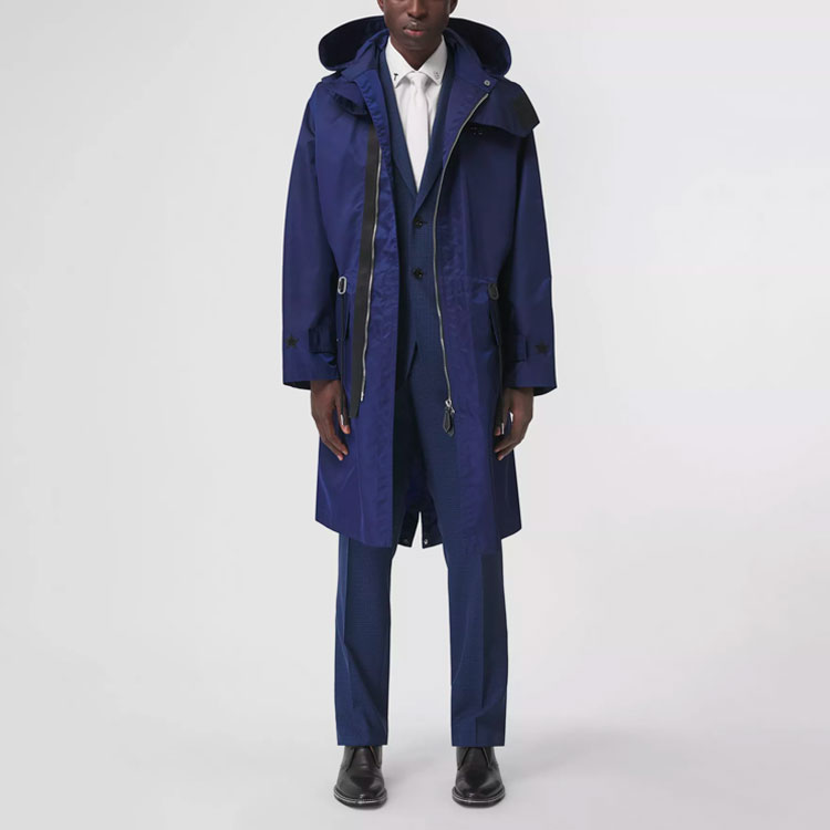 Burberry Purple ECONYL® Parka with Detachable Hood and Logo Design. 80385851 圖 3