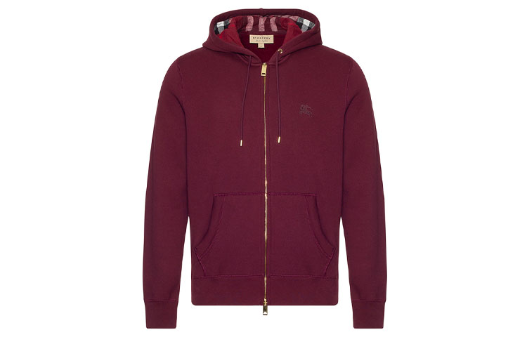 Burberry Purple Logo Zip-Up Hoodie 40502451