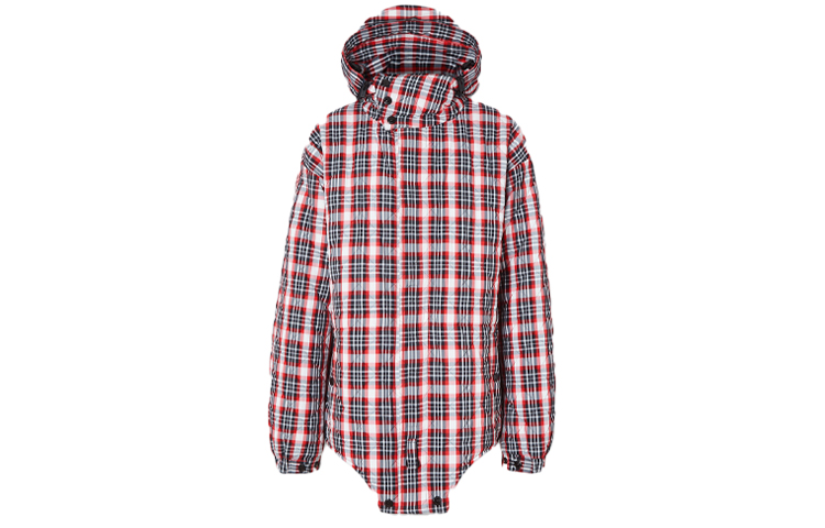 Burberry Quilted Check Nylon Jacket for Men in Bright Red 45656051 圖 2