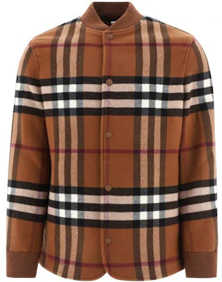 Burberry 格紋拼接羊毛飛行外套 SS23 經典米色 80713781 Order Burberry 格紋拼接羊毛飛行外套 SS23 經典米色 80713781