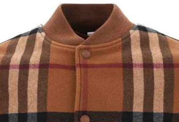 Burberry 格紋拼接羊毛飛行外套 SS23 經典米色 80713781 Purchase Burberry 格紋拼接羊毛飛行外套 SS23 經典米色 80713781