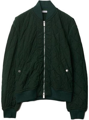 Burberry Quilted Embroidered Zipper Jacket Ivy Green Outerwear 80838091 Order Burberry Quilted Embroidered Zipper Jacket Ivy Green Outerwear 80838091