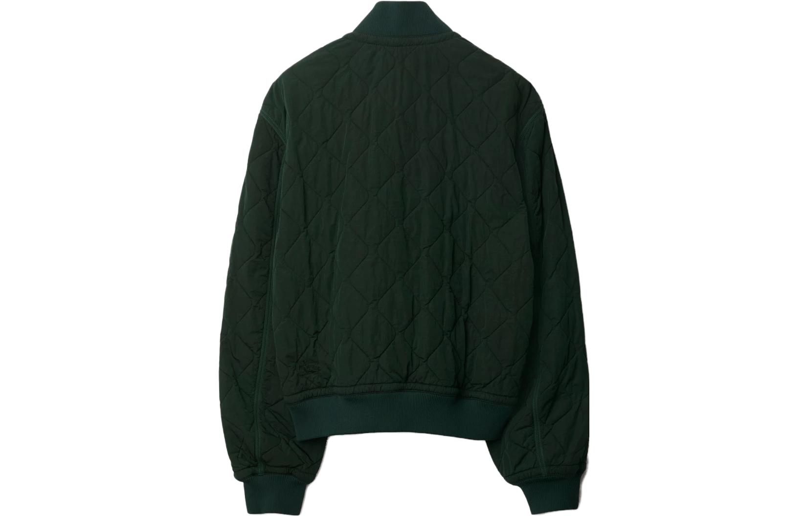 Lookbook Burberry綠色刺繡菱格拉鍊外套 80838091