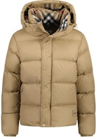 Burberry Quilted Hooded Down Jacket Beige 81052261 Burberry Quilted Hooded Down Jacket Beige 81052261