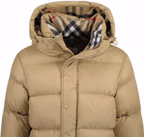 Purchase Burberry 菱格連帽羽絨外套 米色 81052261