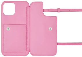 Order Burberry Quilted Lambskin Lola iPhone 13 Pro Phone Case with Strap Primrose Pink