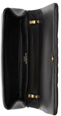 博柏利黑色小號金飾洛拉皮革菱格包 Lookbook 博柏利黑色小號金飾洛拉皮革菱格包