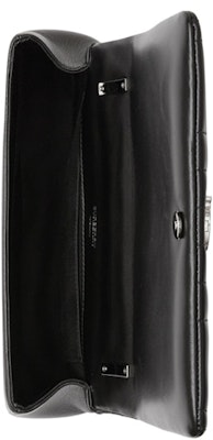 Burberry Beg Lola Kulit Quilted Kecil Hitam/Perak-tone Lookbook Burberry Beg Lola Kulit Quilted Kecil Hitam/Perak-tone