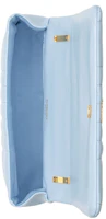 Lookbook Burberry Quilted Leather Lola Bag Small Pale Blue